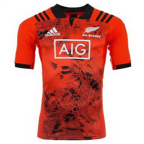 Camiseta de Entrenamiento Rugby All Blacks 2017 2018 Naranja